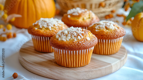 pumpkin cheese muffin fall autumn menu