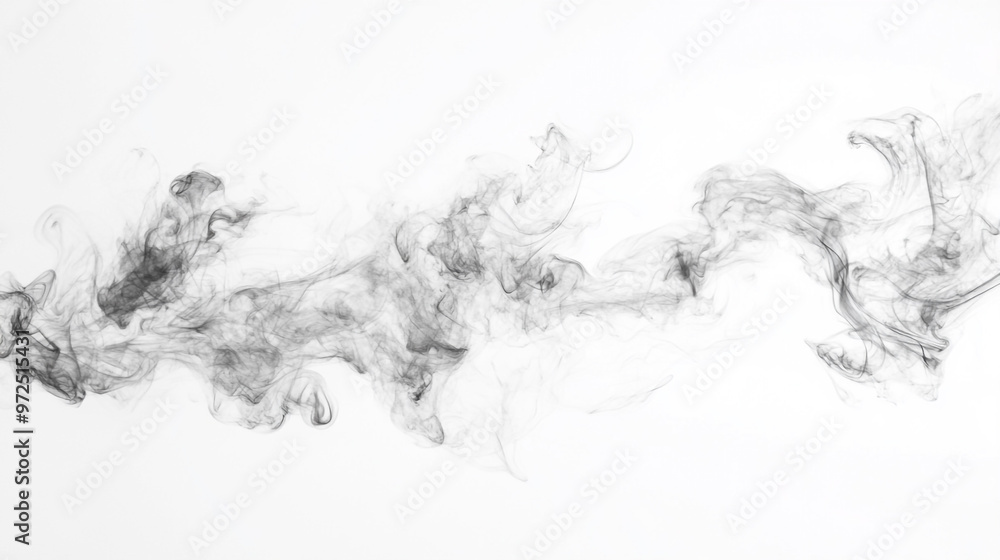 black dark smoke isolated on white, Black powder explosion isolated on white background. black dark smoke isolated on white, Black powder explosion isolated on white background.