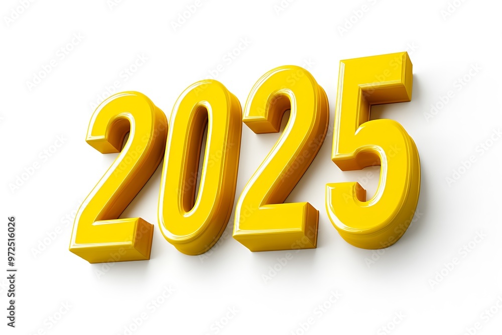 3D Illustration of Happy new year 2025 3D Illustration of Happy new year 2025