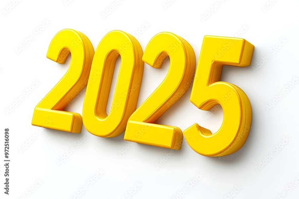 3D Illustration of Happy new year 2025 3D Illustration of Happy new year 2025