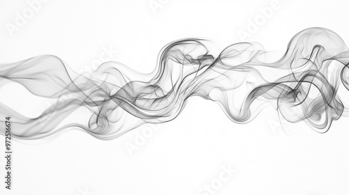 smoke isolated on white, smoke steam isolated white background