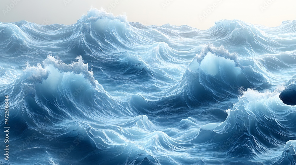 Blue background ocean wave patterns calm and soothing perfect for serene designs