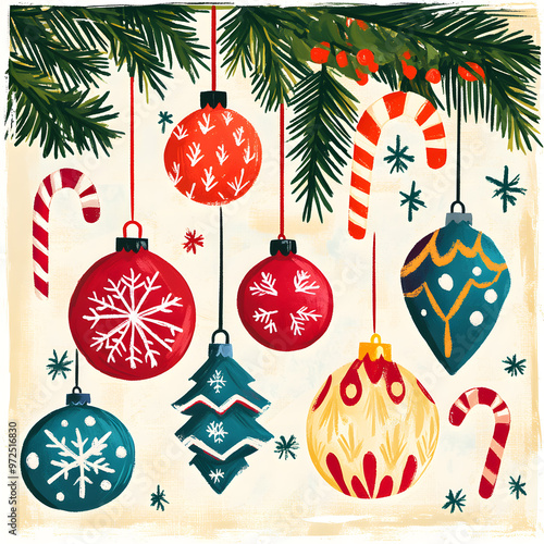 Christmas and New Year-themed graphic backgrounds for cards