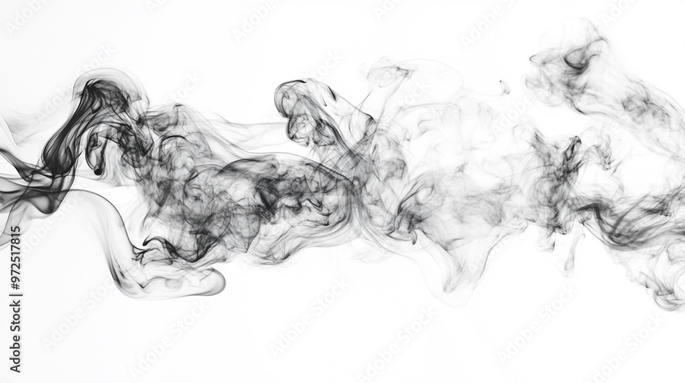 Smoke clouds, steam mist fog and white foggy. 3D realistic smoke from dust particles isolated on black background, Smoke clouds, steam mist fog and white foggy. 3D realistic smoke from dust particles isolated on black background,