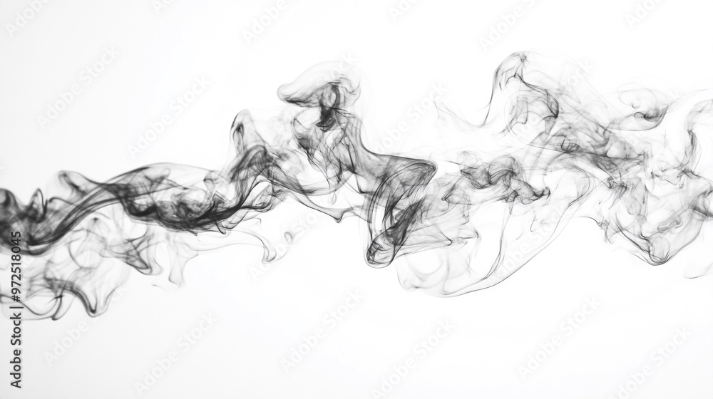 smoke on black background, Gray smoke on black color abstract watercolor background. smoke on black background, Gray smoke on black color abstract watercolor background.