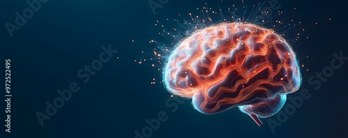 Glowing Neon Brain Patterns...