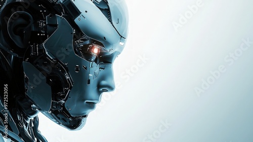 The Future is Now A Robotic Face Gazes Into Tomorrow.