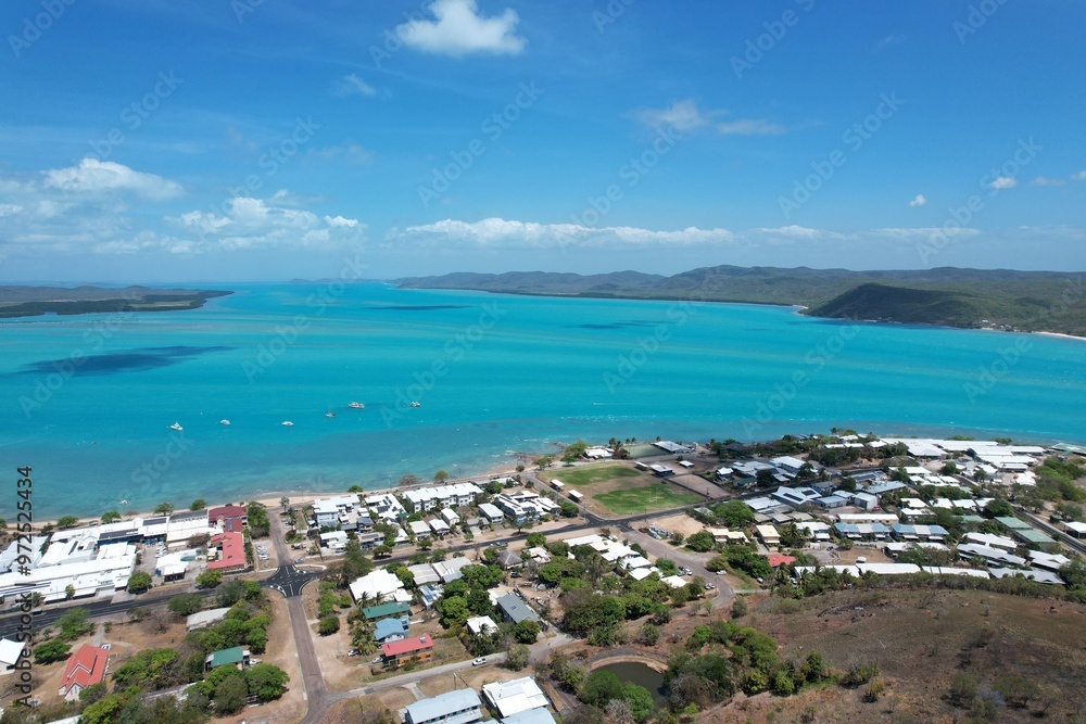 Aerial photo of Thursday Island Queensland Australia Aerial photo of Thursday Island Queensland Australia