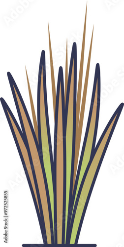Illustration of switchgrass, a bioenergy crop.