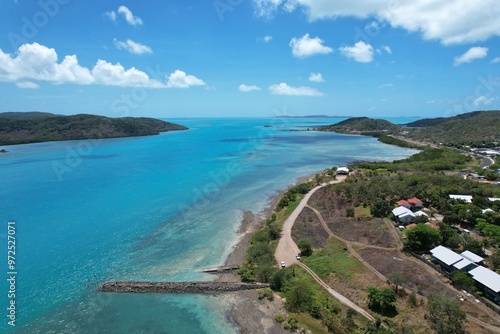 Aerial photo of Thursday Island Queensland Australia photo