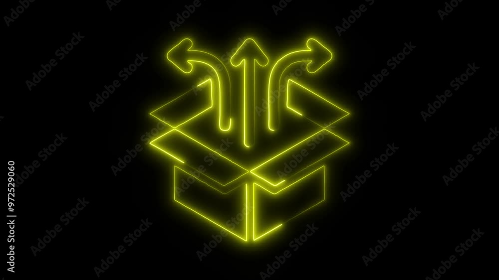 Logistics Icon in Video HD Neon Animation – Distribution and Delivery Symbol with Dynamic Glow on Black Background Logistics Icon in Video HD Neon Animation – Distribution and Delivery Symbol with Dynamic Glow on Black Background