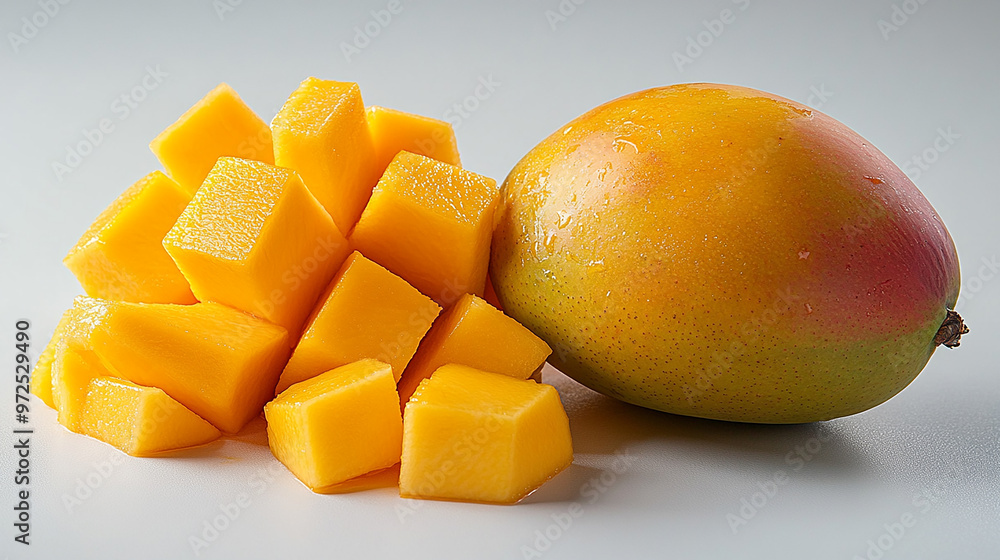 tasty of slice mango fruit tasty of slice mango fruit