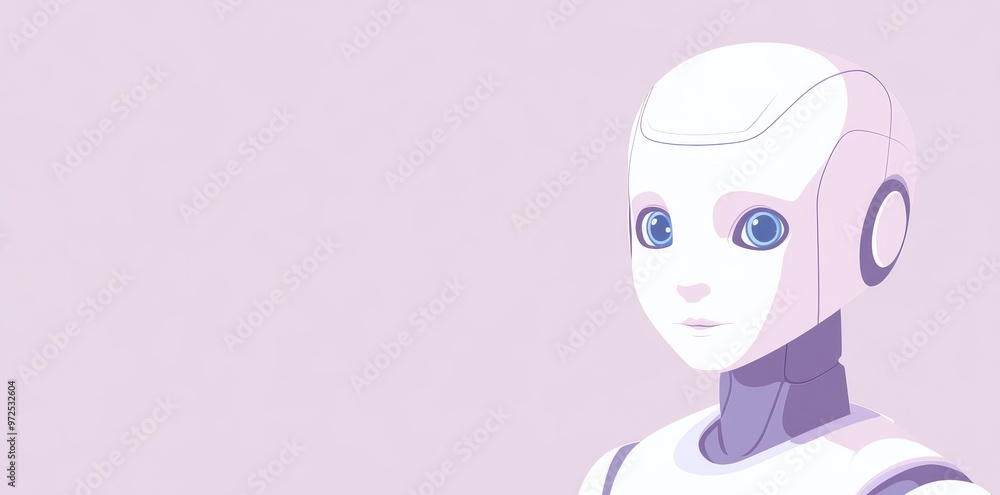 Cute neon cartoon robots as AI technology posters. Communication technology mascot. AI Content Generator. Chatbot technology. Cute neon cartoon robots as AI technology posters. Communication technology mascot. AI Content Generator. Chatbot technology.