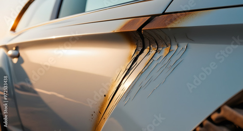 Deterioration of paint and car body