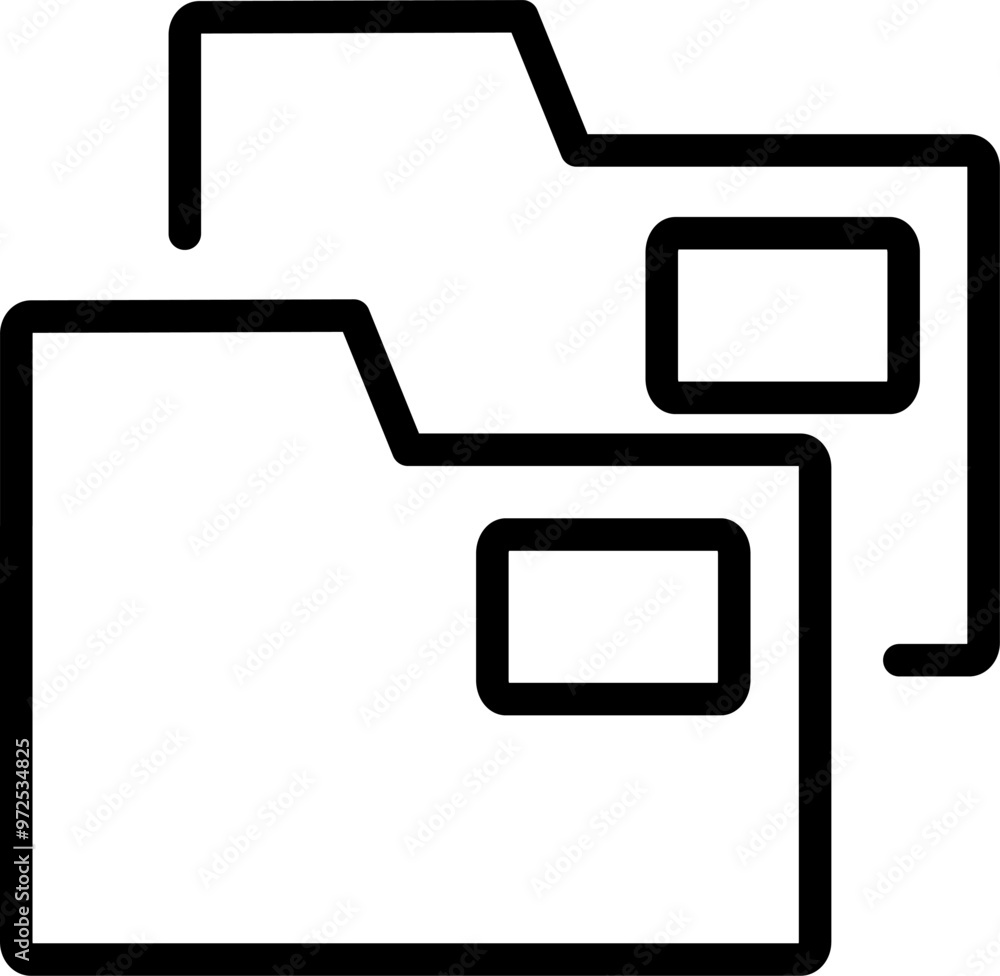 Copy file folders icon. Replaceable vector design. Copy file folders icon. Replaceable vector design.
