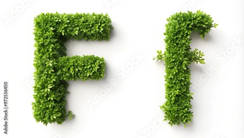 Twisted tendrils of emerald hue entwine, as grooved stems come together to craft the regal letter 