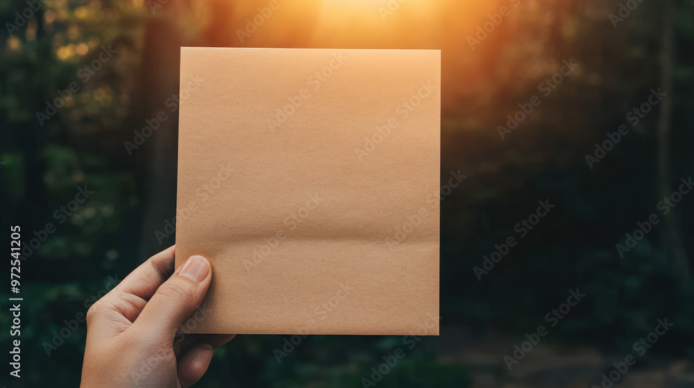Fototapeta premium A letter being opened with trembling hands