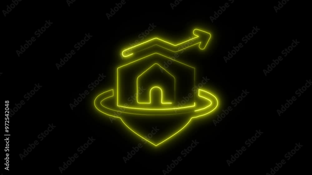 Investment Approach Icon in Video HD Neon Animation Financial Strategy and Growth Symbol with Dynamic Glow on Black Background Investment Approach Icon in Video HD Neon Animation Financial Strategy and Growth Symbol with Dynamic Glow on Black Background