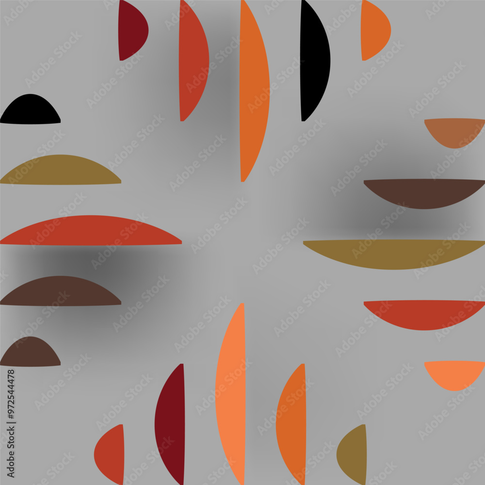 Obraz premium Abstract modern Autumnal Geometric Pattern