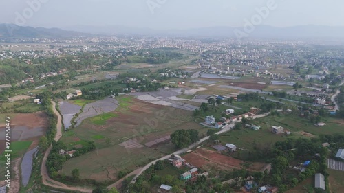 Aerial view of Ghorahi dang photo