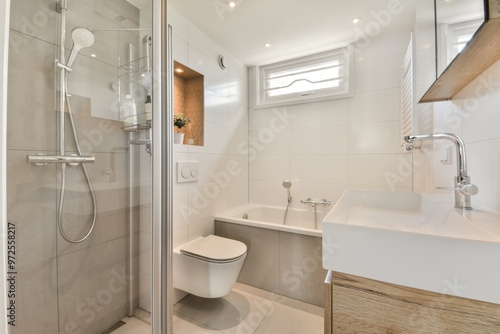 Wallpaper Mural Modern bathroom interior with bright design elements Torontodigital.ca