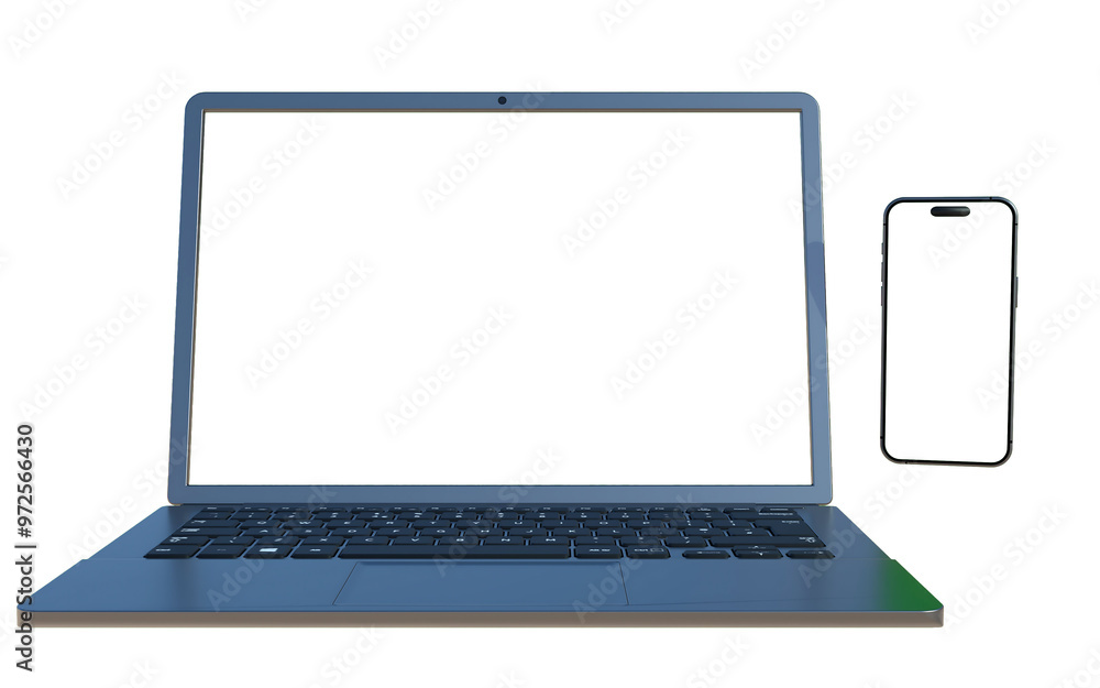 Blank Phone and Laptop Mockup 