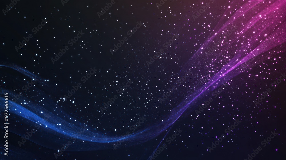 Obraz premium Abstract Cosmic Night Sky