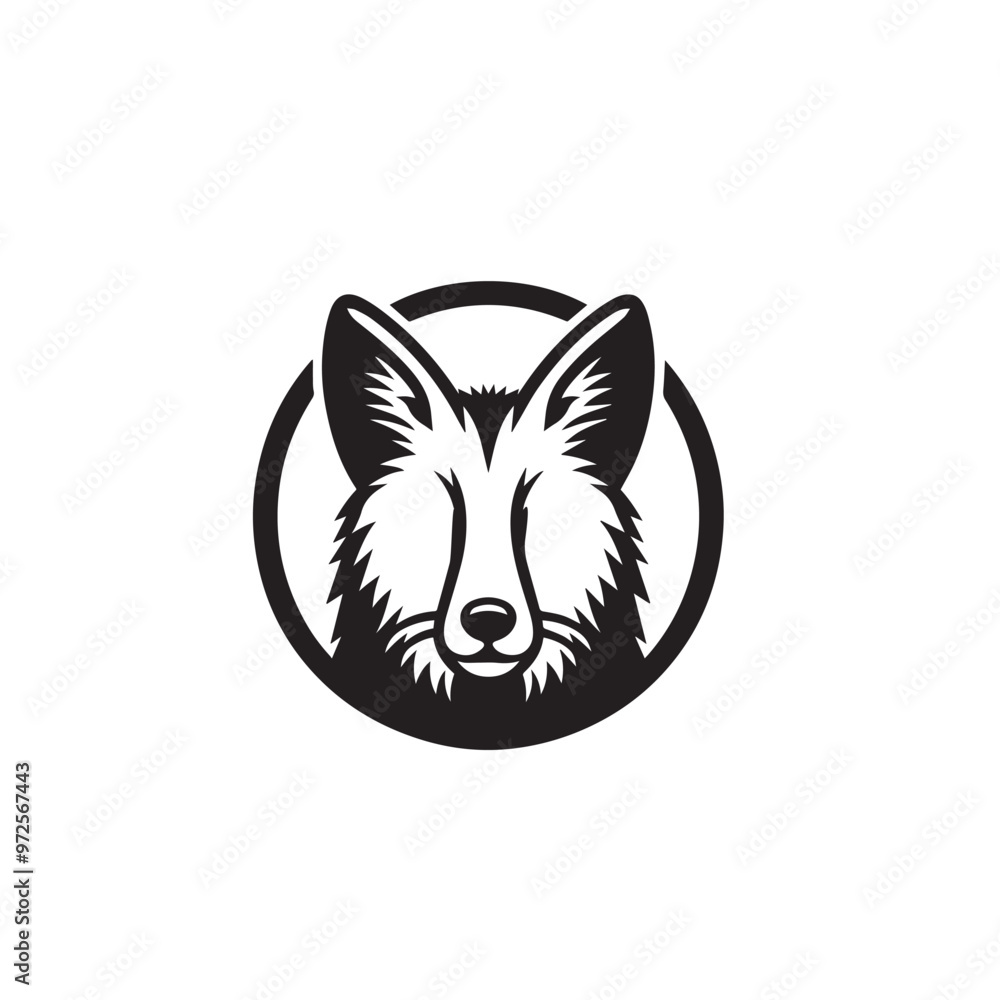 Fototapeta premium Domestic animal silhouette. Domestic animal vector design isolated on white background.