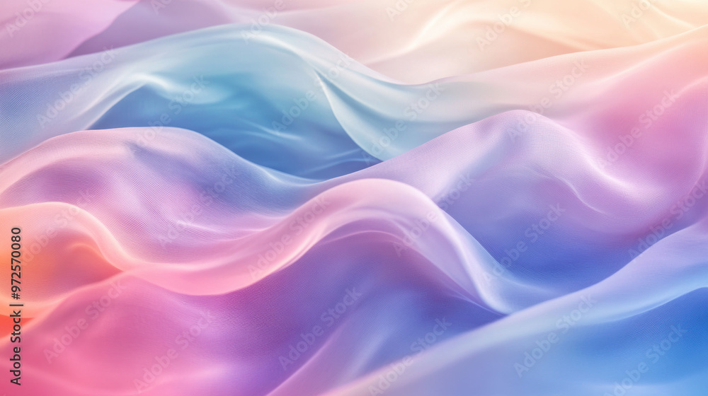 Pastel Fabric Waves. Pastel Fabric Waves.