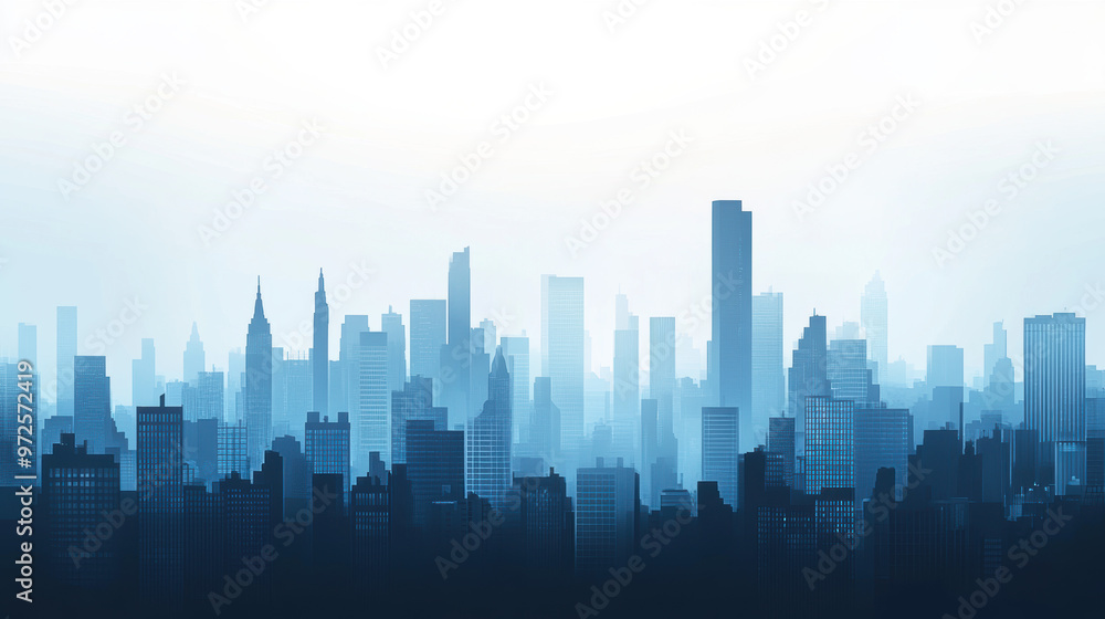 City Skyline Silhouette. City Skyline Silhouette.