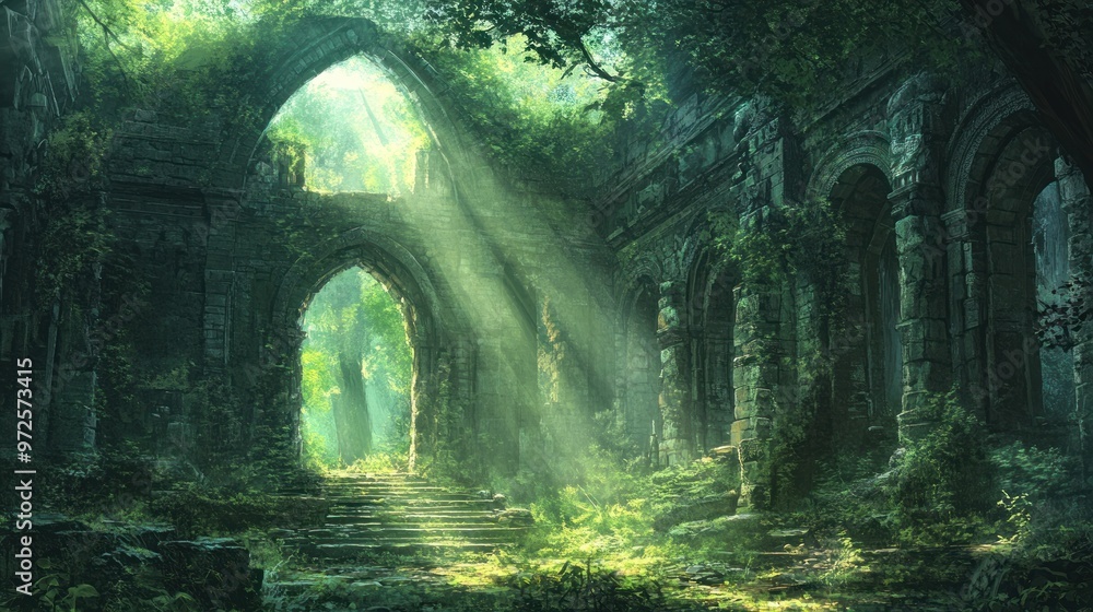 Ruins Overgrown with Nature Ruins Overgrown with Nature