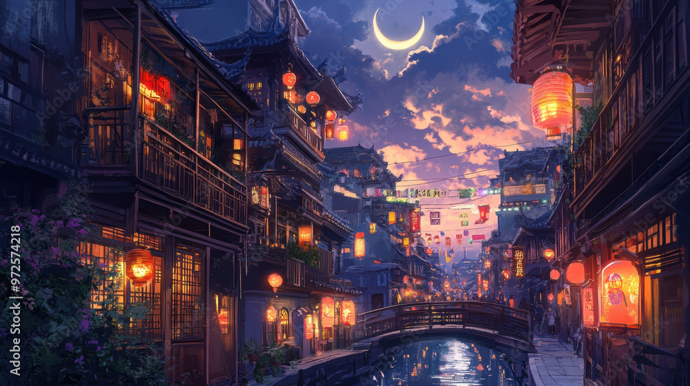 Fototapeta premium Chinese Lantern Night.