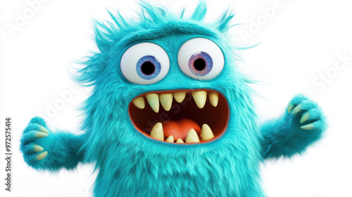 Funny Blue Monster.