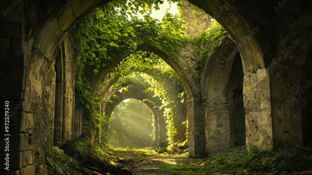 Sunbeams Through Ancient Arches Sunbeams Through Ancient Arches