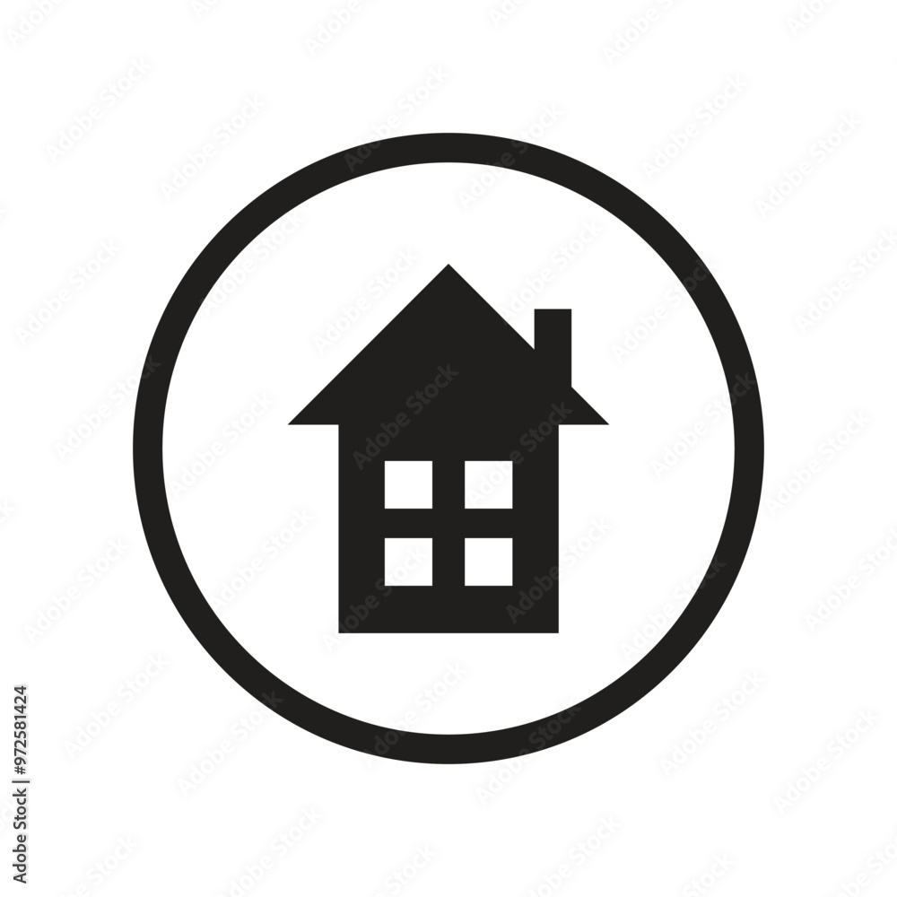 Home Icon Illustration. Flat Icon Home Icon Illustration. Flat Icon