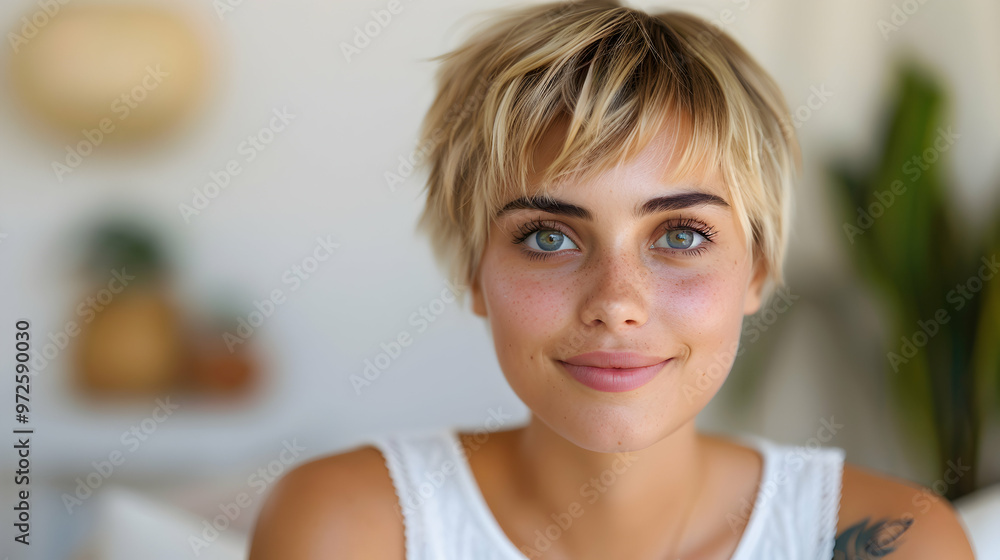 Young Happy Blond Pretty Smiling Girl Beauty Female Young Happy Blond Pretty Smiling Girl Beauty Female