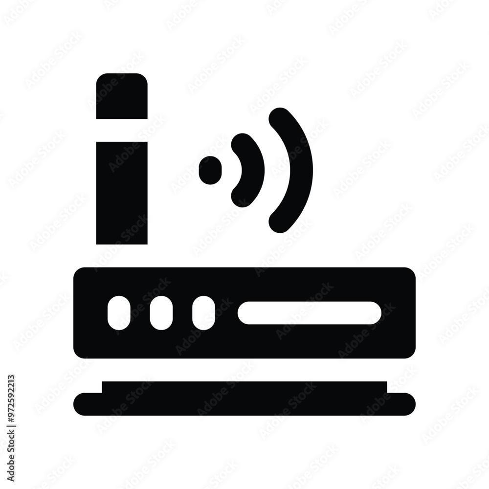 router icon. vector glyph icon for your website, mobile, presentation, and logo design. router icon. vector glyph icon for your website, mobile, presentation, and logo design.