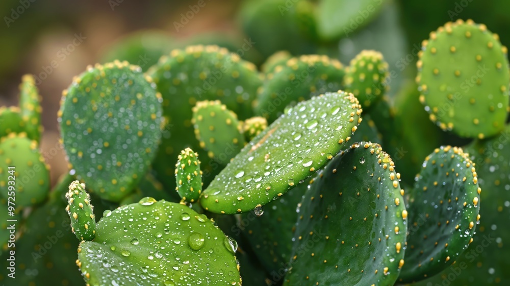 Close-up of Cactus Leaves Close-up of Cactus Leaves