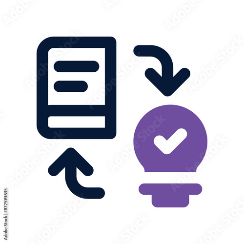 exchange idea icon. vector dual tone icon for your website, mobile, presentation, and logo design.