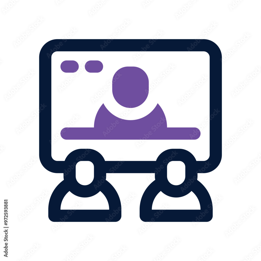 video training icon. vector dual tone icon for your website, mobile, presentation, and logo design. video training icon. vector dual tone icon for your website, mobile, presentation, and logo design.