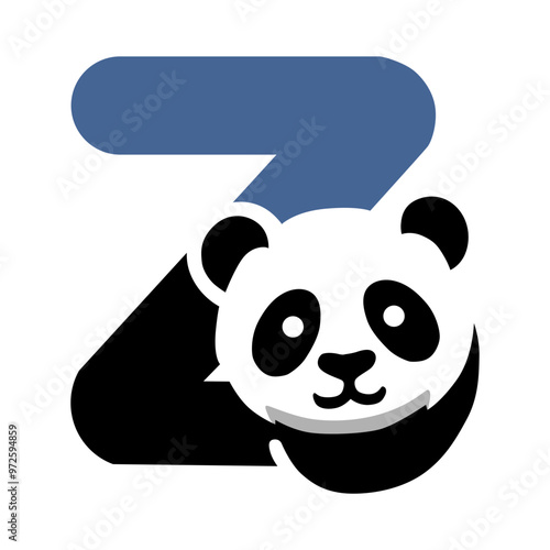 a panda with a speech bubble that says  panda .