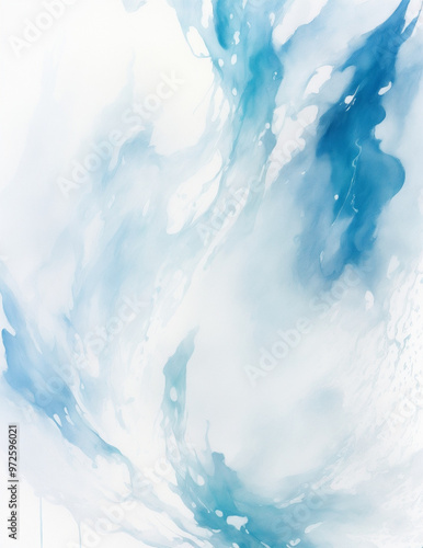 abstract watercolor background - abstract blue splash background for design - Generative AI