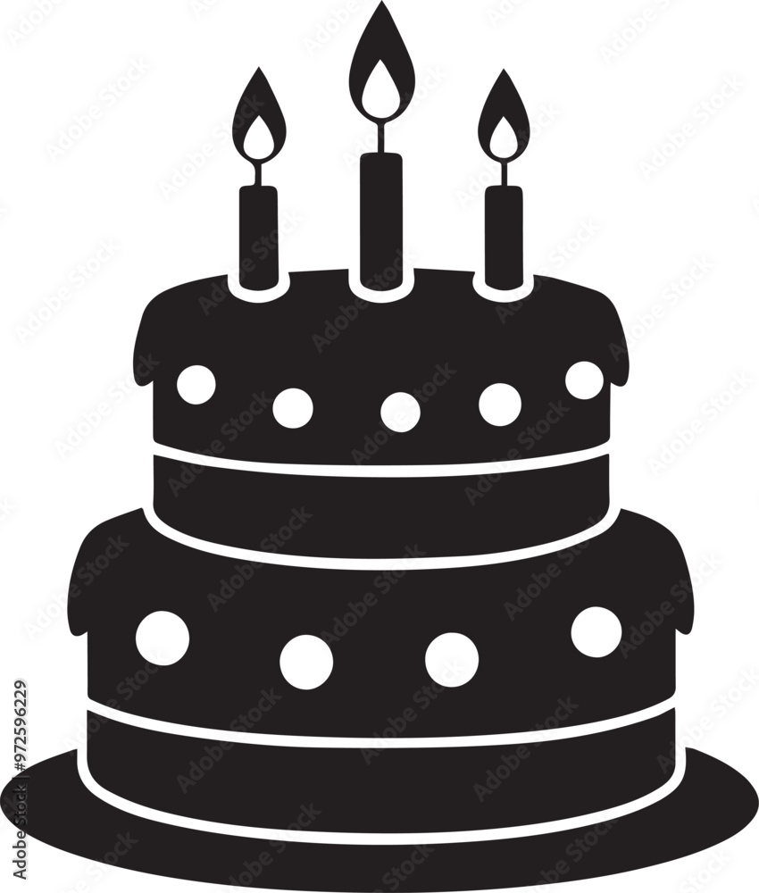 birthday cake vector illustration. birthday cake vector illustration.