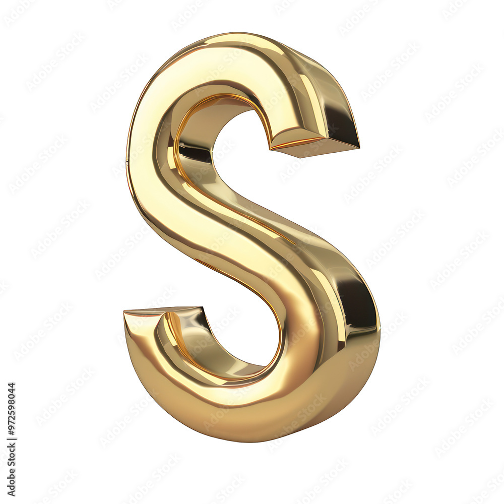golden solid written S transparent background golden solid written S transparent background