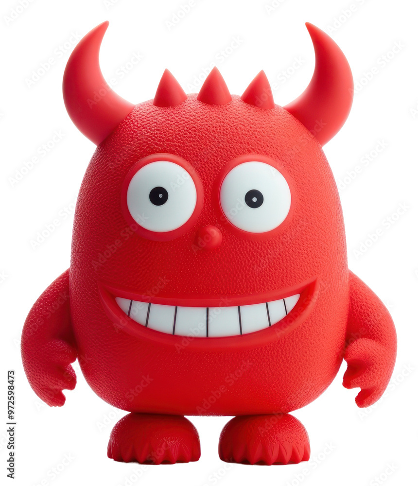 Fototapeta premium PNG Devil plush toy anthropomorphic.
