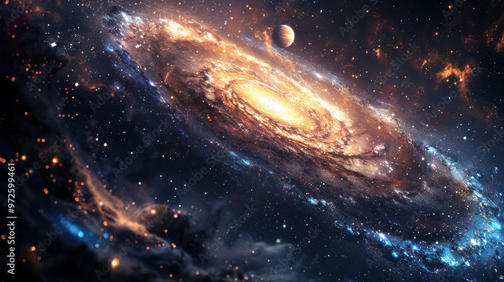 Fototapeta premium Spiral Galaxy in the Universe