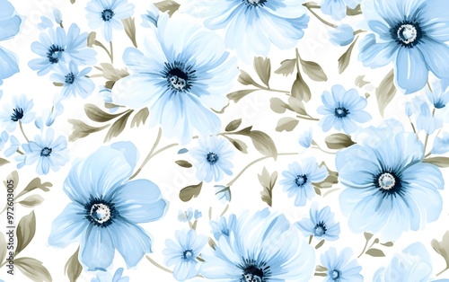 seamless pattern with flowers