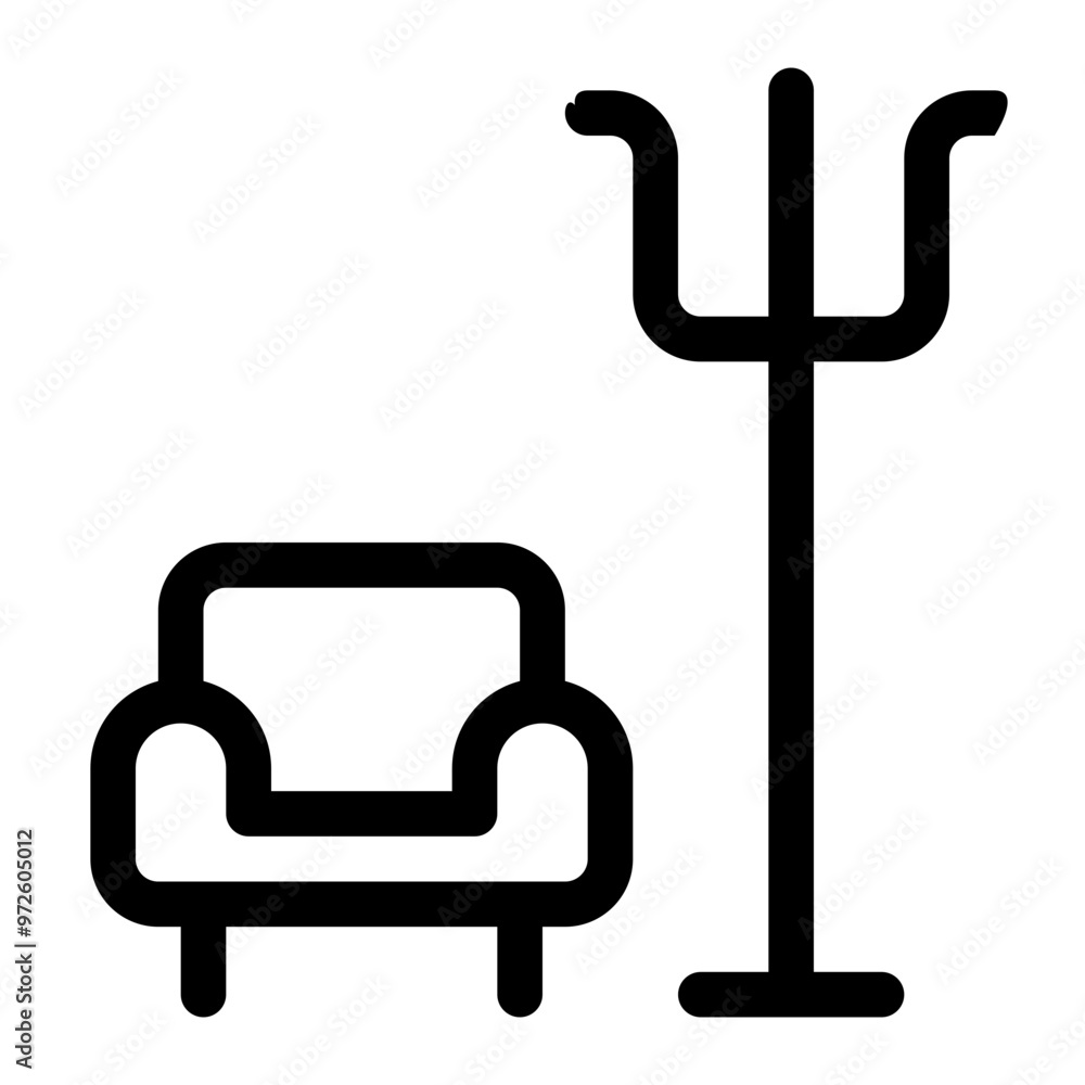 Interior couch icon Interior couch icon