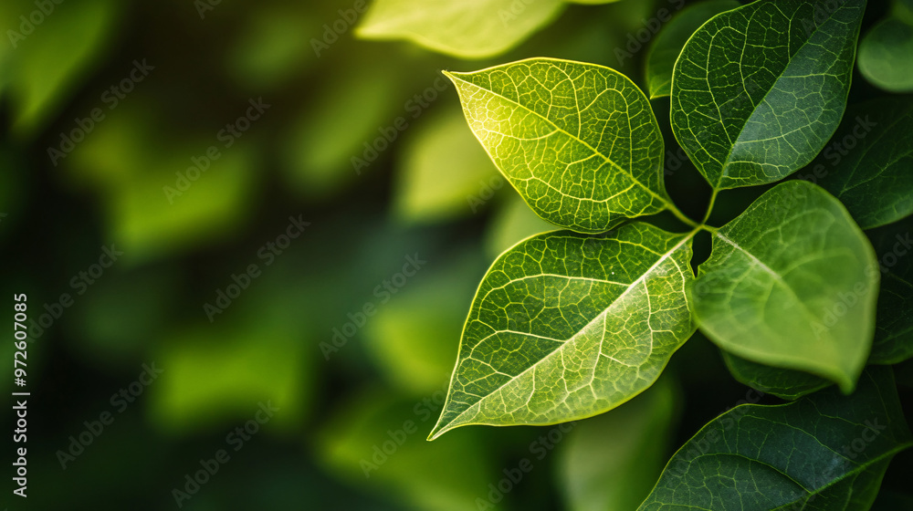 Vibrant green foliage bathed in sunlight, showcasing the intricate beauty of nature in its purest form - perfect for spring and summer backgrounds Vibrant green foliage bathed in sunlight, showcasing the intricate beauty of nature in its purest form - perfect for spring and summer backgrounds
