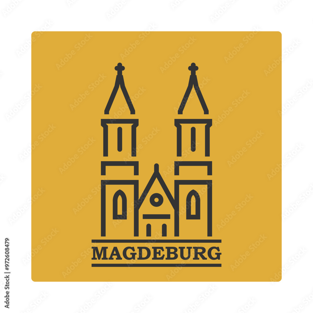 Magdeburg. Architecture of German cities.eps Magdeburg. Architecture of German cities.eps